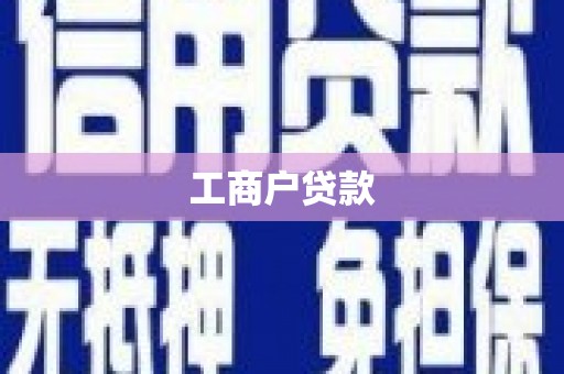 青秀工商户贷款