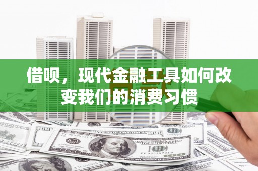 青秀借呗，现代金融工具如何改变我们的消费习惯