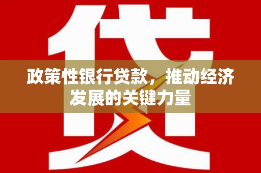 青秀政策性银行贷款，推动经济发展的关键力量