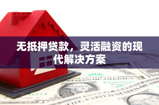 青秀无抵押贷款，灵活融资的现代解决方案